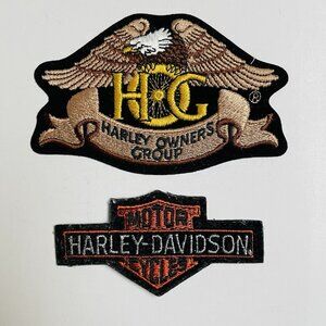 VTG Harley Davidson Patch HOG Eagle Jacket Vest Owners Group Wing Iron on Patch